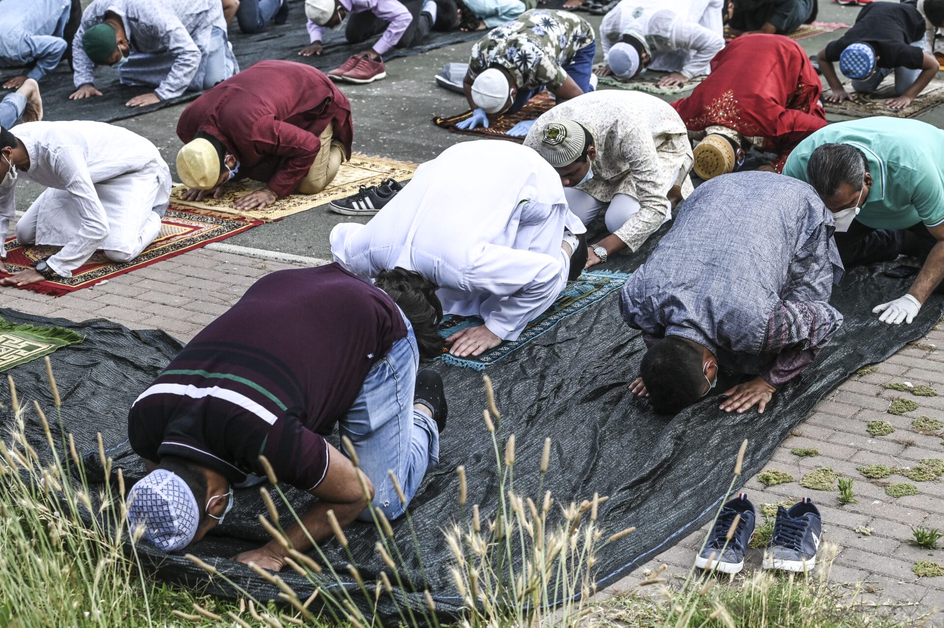 © Imagoeconomica CORONAVIRUS, FASE 2: PREGHIERA DI FINE RAMADAN Noura Mousse Ali