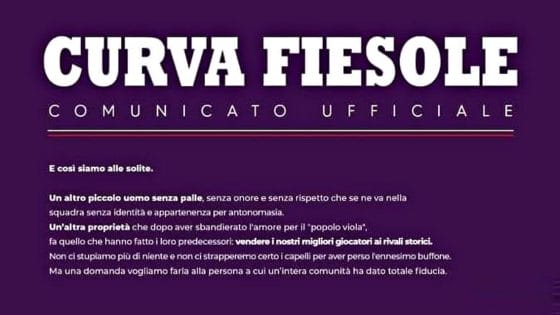 Curva Fiesole, duro attacco a Vlahovic e allo staff della Fiorentina