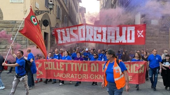 GKN, organizzatori: oltre 30mila in piazza a Firenze