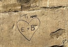 Scritta Ponte Vecchio