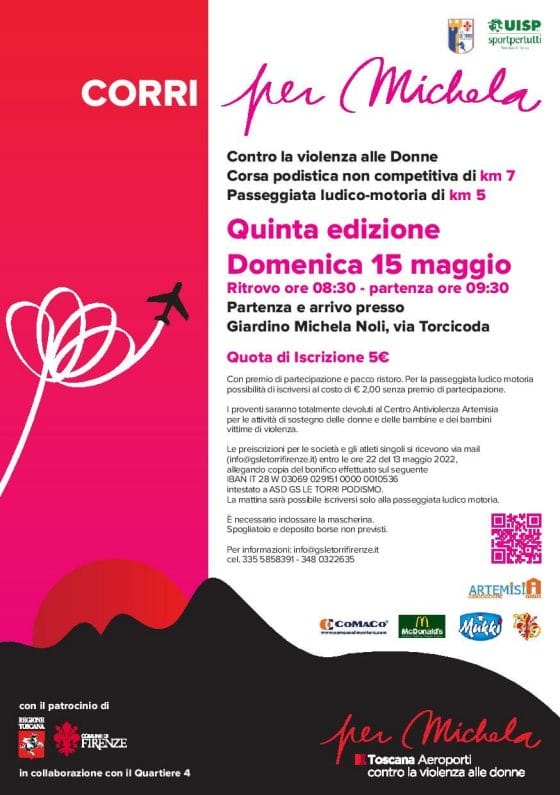 Firenze ricorda Michela Noli con due eventi il 15 e 20 maggio