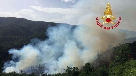 Incendio per ripresa fiamme in bosco Chianti